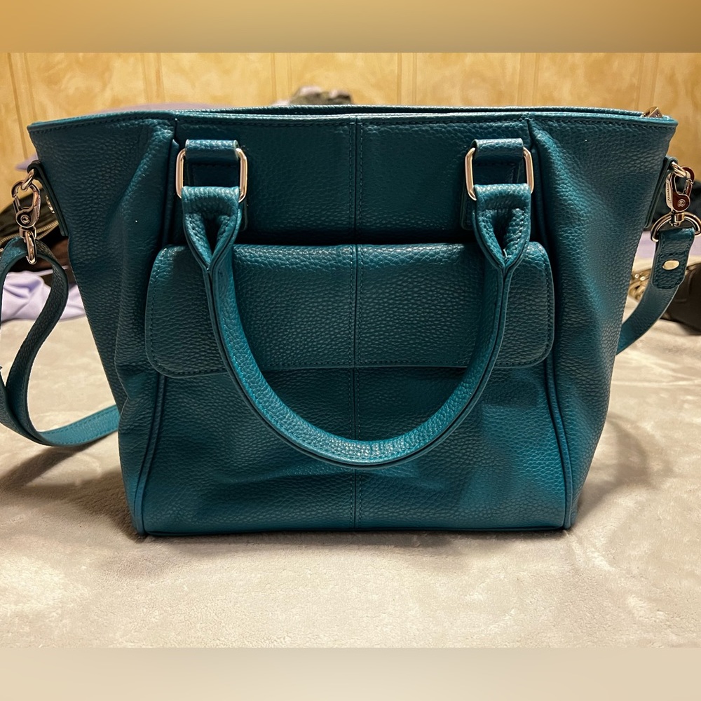 Thirty One Jewell Collection One Diamond District Handbag in Teal